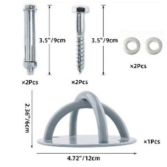 Wall Mount Bracket for X, Yoga Ceiling Mount Suspension Straps for Gymnastic