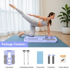 Multi-Purpose Foldable Pilates Reformer 5 in 1 Exercise Pilates Board Equipment
