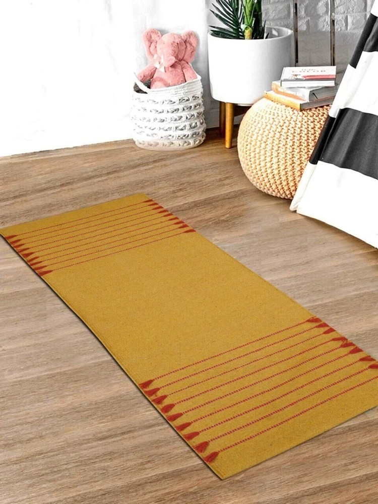 Yoga Mat Thick Organic Cotton Training Stretching Fitness Workout Pilates Rugs