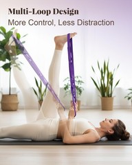 Versatile Physical Therapy Strap with Loops – Yoga & Rehab Essentials 75″