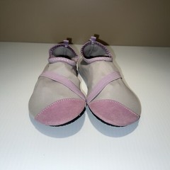 FitKicks Live Well Women’s Foldable Barefoot Yoga Water Shoes Gray/Purple- Small