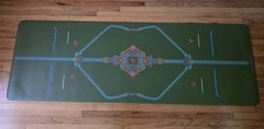 Liforme XL Yoga Mat Olive Green Mindful Garden w/ Travel Bag Used Once