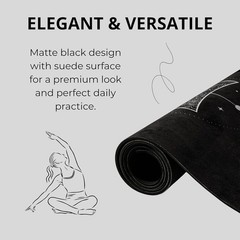Yoga Mat With Strap 5mm Non Slip Suede & TPE – Eco-Friendly Fitness & Exercis…