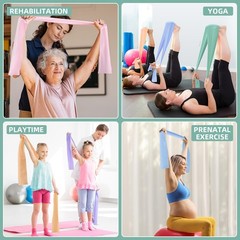 Stretch Bands for Exercise, 5 Levels Resistance Working 5 Colors