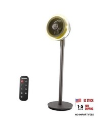 Standing Fan for Bedroom, (60°/90°/120°) Oscillating Fan with Light, Digital