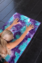 2 Pack Hot Yoga Towel with Grip Dot, Non Slip Yoga Mat Towe Sweat Absorbent Towe