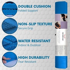 Foldable Yoga Mat Thick, Smart Support and Joint Protection With 4 Folds, Per…