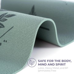 Ascend Yoga Mat – Premium 6mm Thick, 72″ x 24″, Solid or Reversible Print, No…