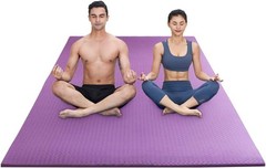 Yoga Mat XXL Non Slip TPE Gym Mat 200x130x1.5cm