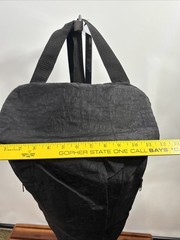 Gaiam Yoga Knapsack Single Strap Backpack Tote Bag Black Pockets Crossbody T95