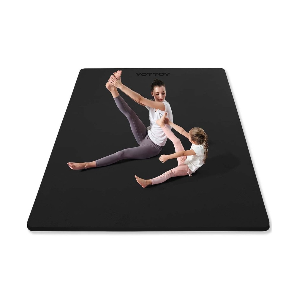 YOTTOY Large Yoga Mat (75 * 52 * 1/2inch),Extra Wide TPE Exercise M… Fast Ship