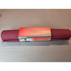 Danskin Now Yoga Mat Burgundy Pink Non-Slip Studio Quality 24×68 3mm NEW