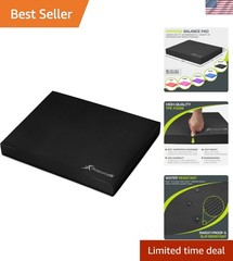 Exercise Balance Pad, Non-Slip Cushioned Foam Mat & Knee Pad for Fitness and …