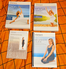 Element Beginner Yoga DVD Set w/ Guide Book & Reference Cards, 4-Piece