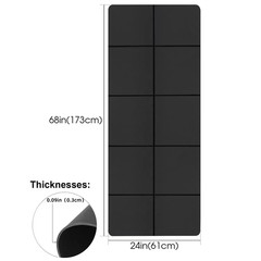 Yoga Mat Sports Fitness EVA Comfortable Foam 3Mm Thick Yoga Mat Sports Yoga and