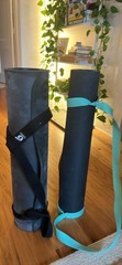 Lululemon Black Non-Slip Yoga Mat Rectangular Unisex Adults