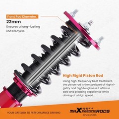 Coilovers for Honda Accord 1990-1997 DX/EX/LX CB7 CD5 CD7, for Acura CL Red