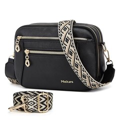 Crossbody Purse for Women Small Crossbody Bags Trendy Vegan Leather Black New