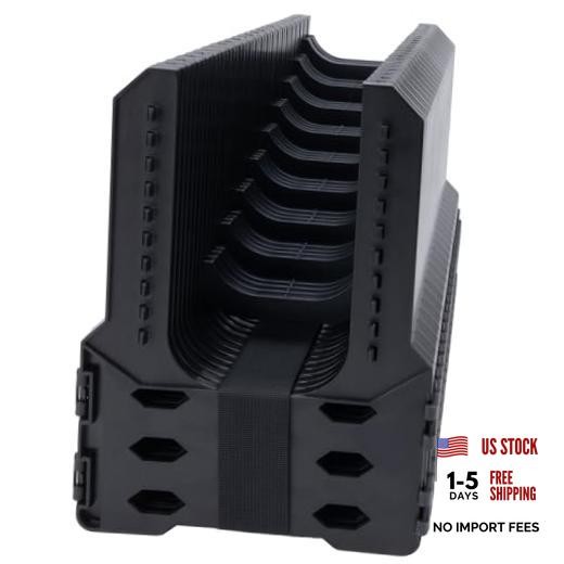 RV Sewer Hose Support Adjustable RV Hose Support Holder Camper Sewer 20FT Black