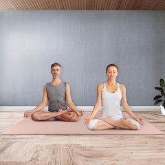 Large Yoga Mat – 6’x4’ Wide Exercise Mat – 8mm Thick Non-Slip Workout Mat – G…