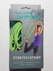 Gaiam Restore ,ulti Grip Stretch Strap With Bonus Exercise Guide