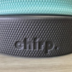 12in CHIRP WHEEL Firm Padded Foam BACK ROLLER Pain Relief Stretch Muscle Fascia