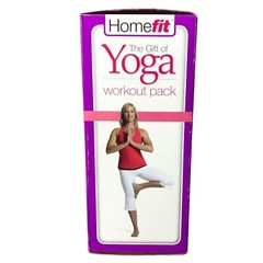 Home Fit THE GIFT OF YOGA Workout Pack Mat DVD BOOK Stretch Band – NEW! Open Box
