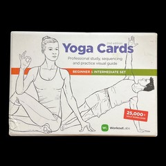WorkoutLabs Yoga Cards Beginner & Intermediate Study Practice Visual Guide