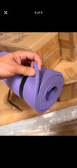LOKÄTSE HOME Ribbed Foam Yoga Mat 66 x 25 in Purple or Pink or Blue