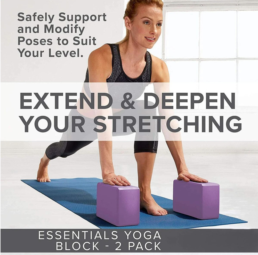 Yoga Blocks High Density Set of 2 Purple