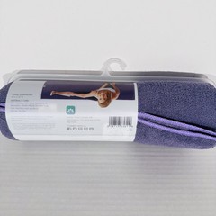 Gaiam Yoga Mat Towel Super Absorbent Fast Drying Microfiber 24”x68” Heron Lilac