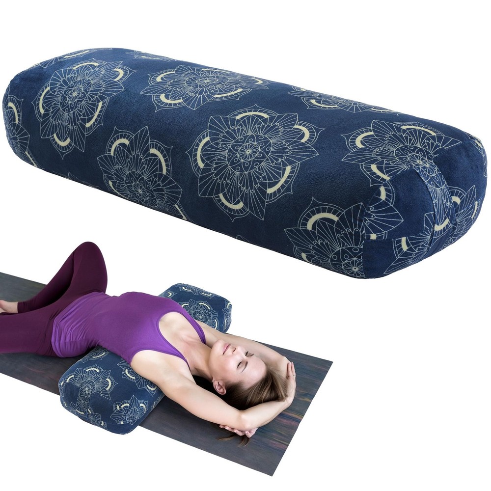 MABOZOO Yoga Bolster Pillow, Rectangular Yoga Bolster for Restorative & Medit…