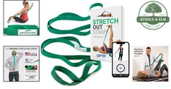 Durable 6′ Stretch Out Strap with Exercise Book – Ideal for Mobility & Therapy
