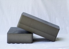 Yoga Block large Foam 18x11x4 Pilates, Meditation, Physical Therapy. In Gray