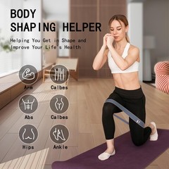 6-Piece Yoga Knee Pad Set: Extra Thick Cushions for Pain Relief (Gray)