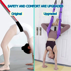 Yoga Stretching Strap, Adjustable Height Leg Stretcher Waist Back Stretch Band A