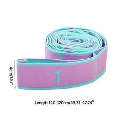Elastic Yoga Stretch Strap for Pilates Dance Stretching Physical-Therapy Fitness
