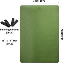 Large TPE Yoga Mat 6’X4’X1/2″ Extra Thick Non-Slip Exercise Mat – for Yoga Pilat