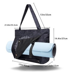 Yoga Mat Bag Carriers Fits All Stuff Tote Zipper Pocket Pilates Carrier