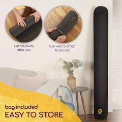 Large Yoga Mat 6’x4’x8mm Extra Thick, Durable, Non-Slip & Odorless Barefoot E…