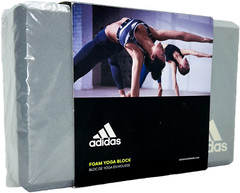 Adidas High Density Foam Yoga Block Support Deepen Extend Poses Gray 9″×6″×3″