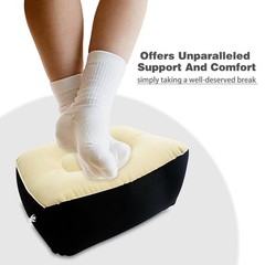 Inflatable Foot Rest, Carseat Foot Pillow, Airplanes Inflatable Foot Rest Car…