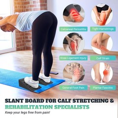 Slant Board for Calf Stretching, 5 Adjustable Angles Incline Board for Squat …