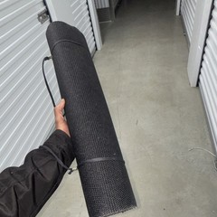 Black yoga mat