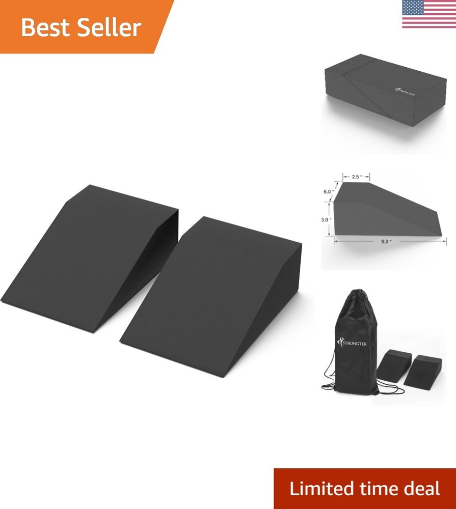 Lightweight Yoga Wedge Blocks with Carry Bag – Perfect for Stretching & Support