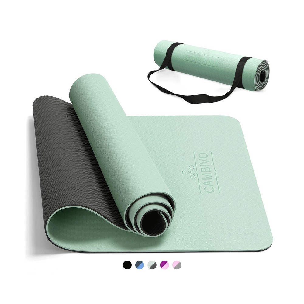 CAMBIVO Yoga Mat for Women Men Kids, 1/3 & 1/4 & 2/5 Inch Extra Thi… Fast Ship