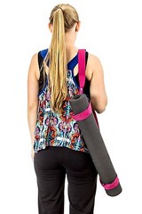 *NEW* Yogo Mat Strap for Carrying Yoga Mats of Any Kind & Size (Color: Black)