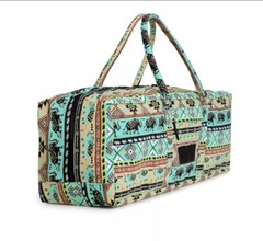 Yogi Path Yoga Mat and Gym Bag – Patterned Duffle Bag with Zipper and Pocket