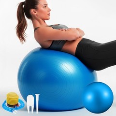 2PCS Yoga Ball, 25Inch Thicked Anti-Burst Exercise Balls for Workout Stretching