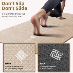Foldable Yoga Mat 74″x47.2″x 0.4″ – Large Yoga Mat